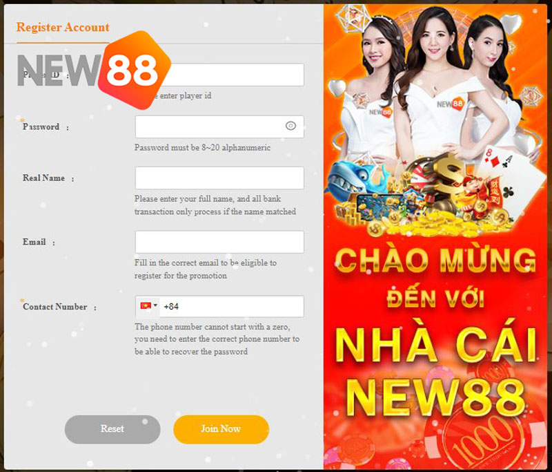 Cách tham gia chơi game bắn cá New88